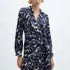 Robe Imprimée Nœud -Promos Mango Boutique 57037736 52