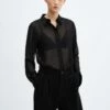 Chemise Semi-transparente Plumetis 2 Chemise Semi-transparente Plumetis -Promos Mango Boutique 57038268 99
