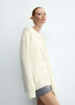 Pull-over Droit Col Rond 15 Pull-over Droit Col Rond -Promos Mango Boutique 57038273 01 D2