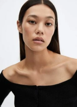 Cardigan Lurex épaules Dénudées -Promos Mango Boutique 57038276 99 D1