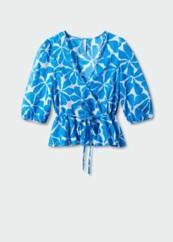 Blouse Croisée Nœud -Promos Mango Boutique 57040214 52 B