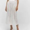 Jupe Maille Détails Ajourés -Promos Mango Boutique 57040256 01
