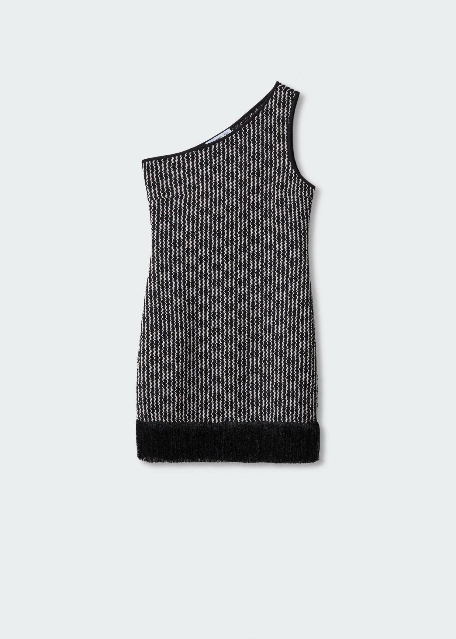 Robe Asymétrique Détail Franges 10 Robe Asymétrique Détail Franges – Image 8