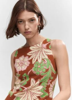 Robe Lin Ouverture Dos 18 Robe Lin Ouverture Dos -Promos Mango Boutique 57040276 30 D1