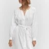 Robe Coton Ceinture -Promos Mango Boutique 57040288 01