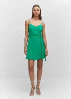 Robe Cache-cœur Nœud -Promos Mango Boutique 57040297 43 99999999 01