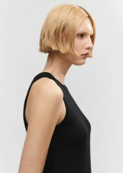 Robe Courte Maille -Promos Mango Boutique 57040302 99 D1