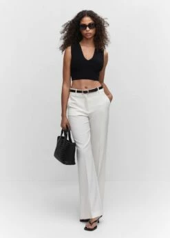 Top Crop Côtelé -Promos Mango Boutique 57040312 99 99999999 01