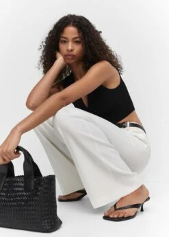 Top Crop Côtelé -Promos Mango Boutique 57040312 99 D2