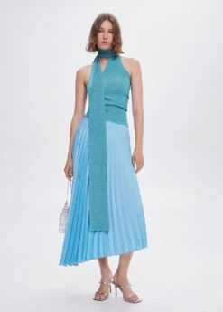 Top Asymétrique Lurex -Promos Mango Boutique 57040452 52 99999999 01