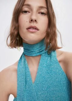 Top Asymétrique Lurex -Promos Mango Boutique 57040452 52 D1