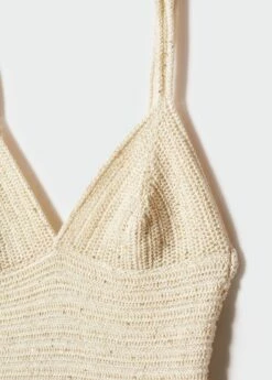 Robe Maille Détail Sequins -Promos Mango Boutique 57040453 05 D8