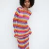 Robe Crochet Multicolore -Promos Mango Boutique 57040457 21