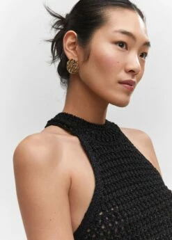 Top Emmanchures Américaines Lurex -Promos Mango Boutique 57040459 99 D1