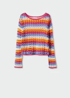 Pull-over Crochet Multicolore 15 Pull-over Crochet Multicolore -Promos Mango Boutique 57040461 21 B