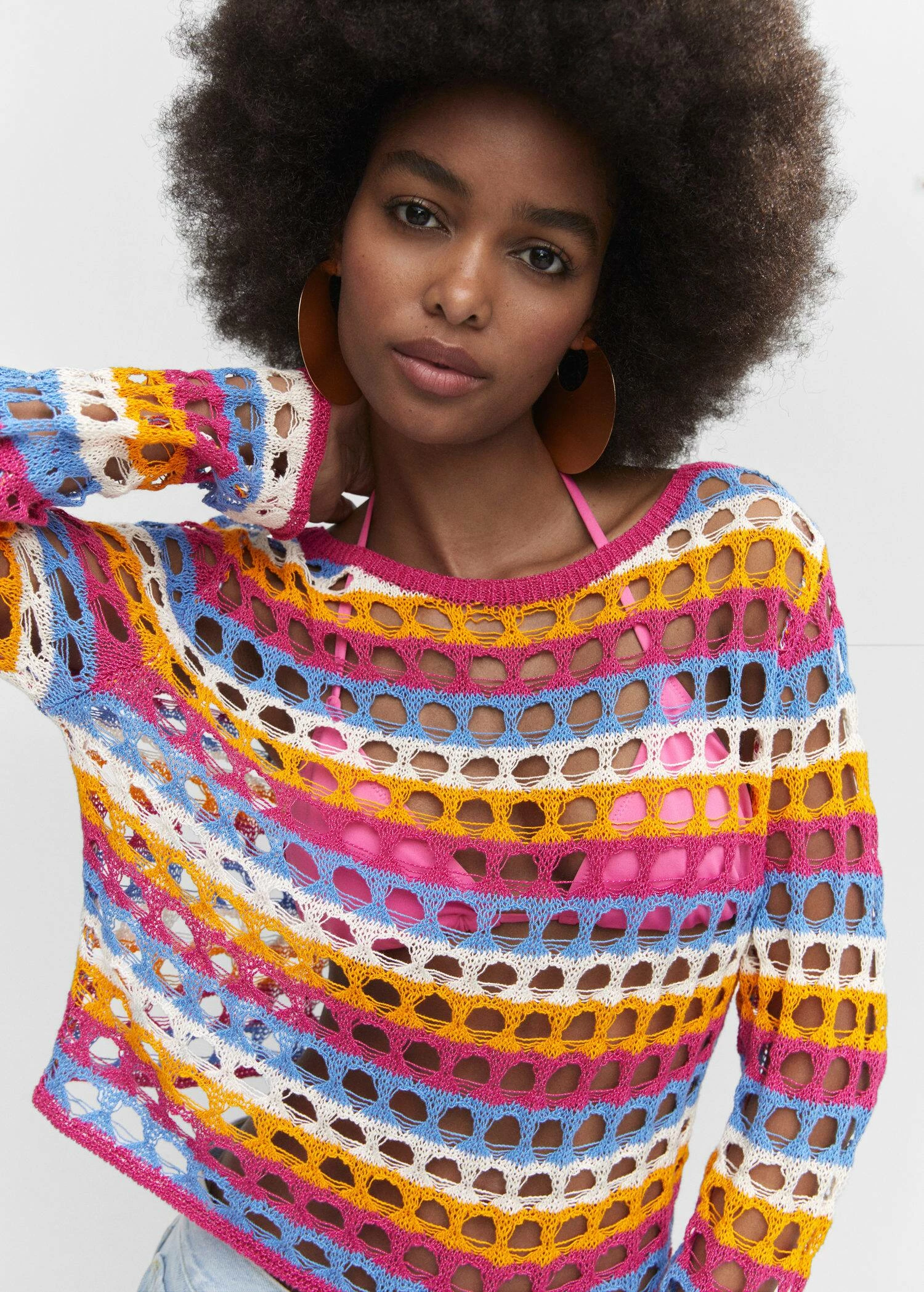 Pull-over Crochet Multicolore 6 Pull-over Crochet Multicolore – Image 4