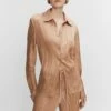 Chemise Plissée Satinée