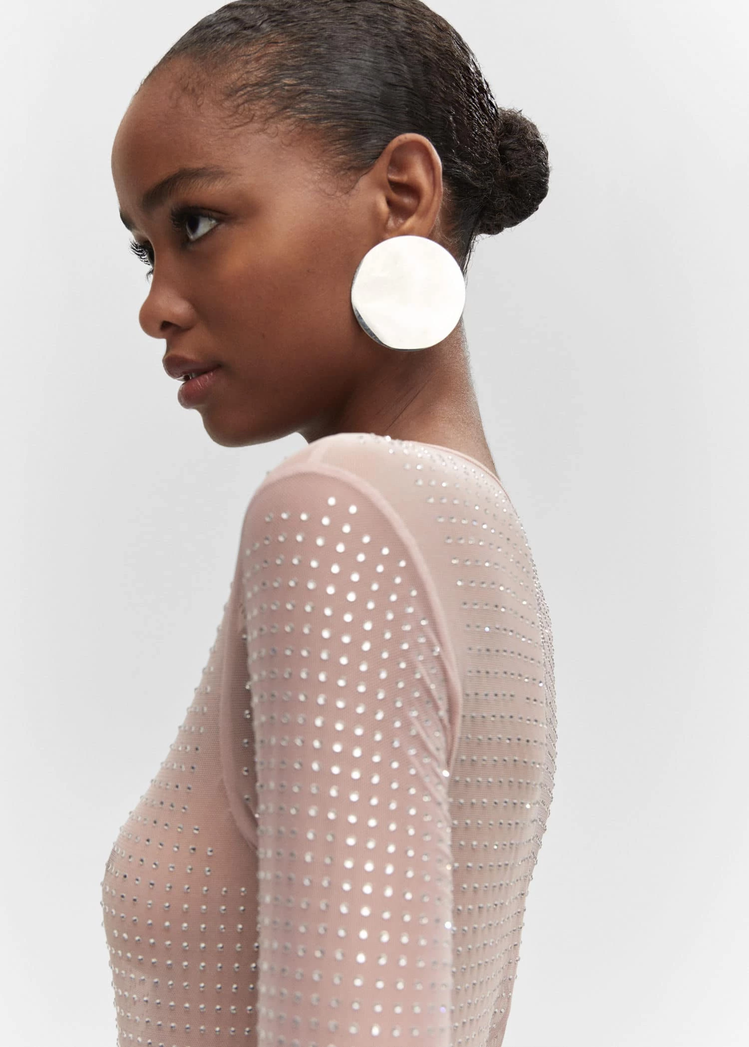 Robe Maille Filet Détail Cristal 6 Robe Maille Filet Détail Cristal – Image 4