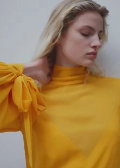 Robe Semi-transparente Plumes 13 Robe Semi-transparente Plumes -Promos Mango Boutique 57041175 12 D1