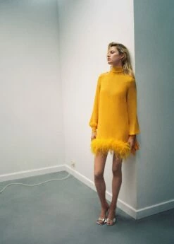 Robe Semi-transparente Plumes 15 Robe Semi-transparente Plumes -Promos Mango Boutique 57041175 12 D6