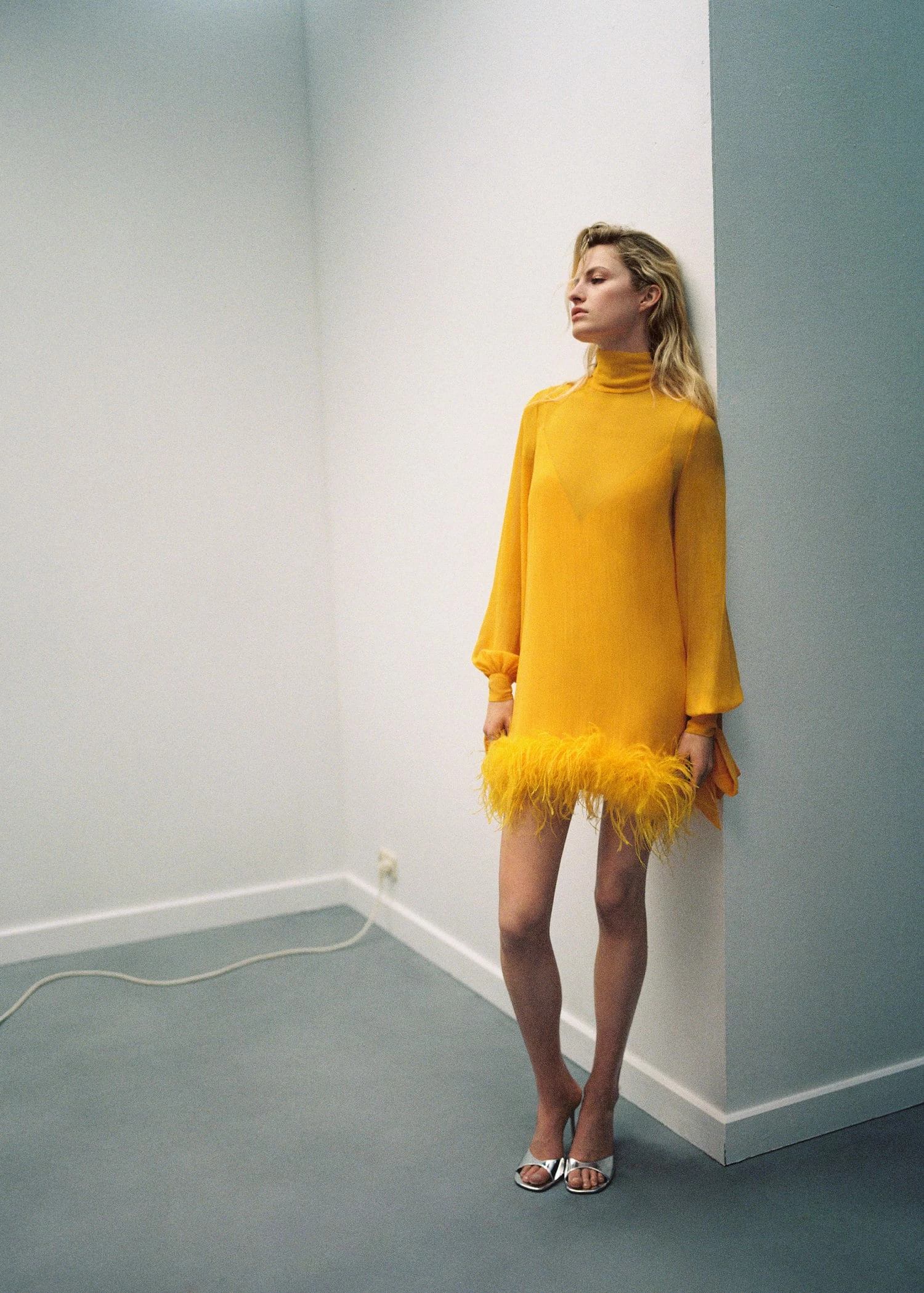 Robe Semi-transparente Plumes 8 Robe Semi-transparente Plumes – Image 6