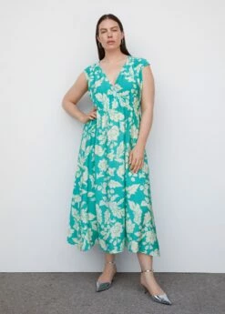 Robe Cache-cœur à Fleurs -Promos Mango Boutique 57042884 46 D3