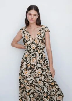 Robe Cache-cœur à Fleurs -Promos Mango Boutique 57042884 99
