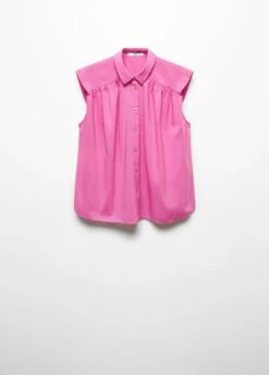 Chemise Sans Manches Boutons 21 Chemise Sans Manches Boutons -Promos Mango Boutique 57042892 85 B