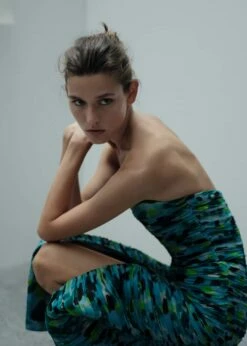 Robe Froncée Encolure Cœur 12 Robe Froncée Encolure Cœur -Promos Mango Boutique 57043276 46 D1