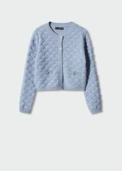 Cardigan Texturé Boutons -Promos Mango Boutique 57043800 50 B