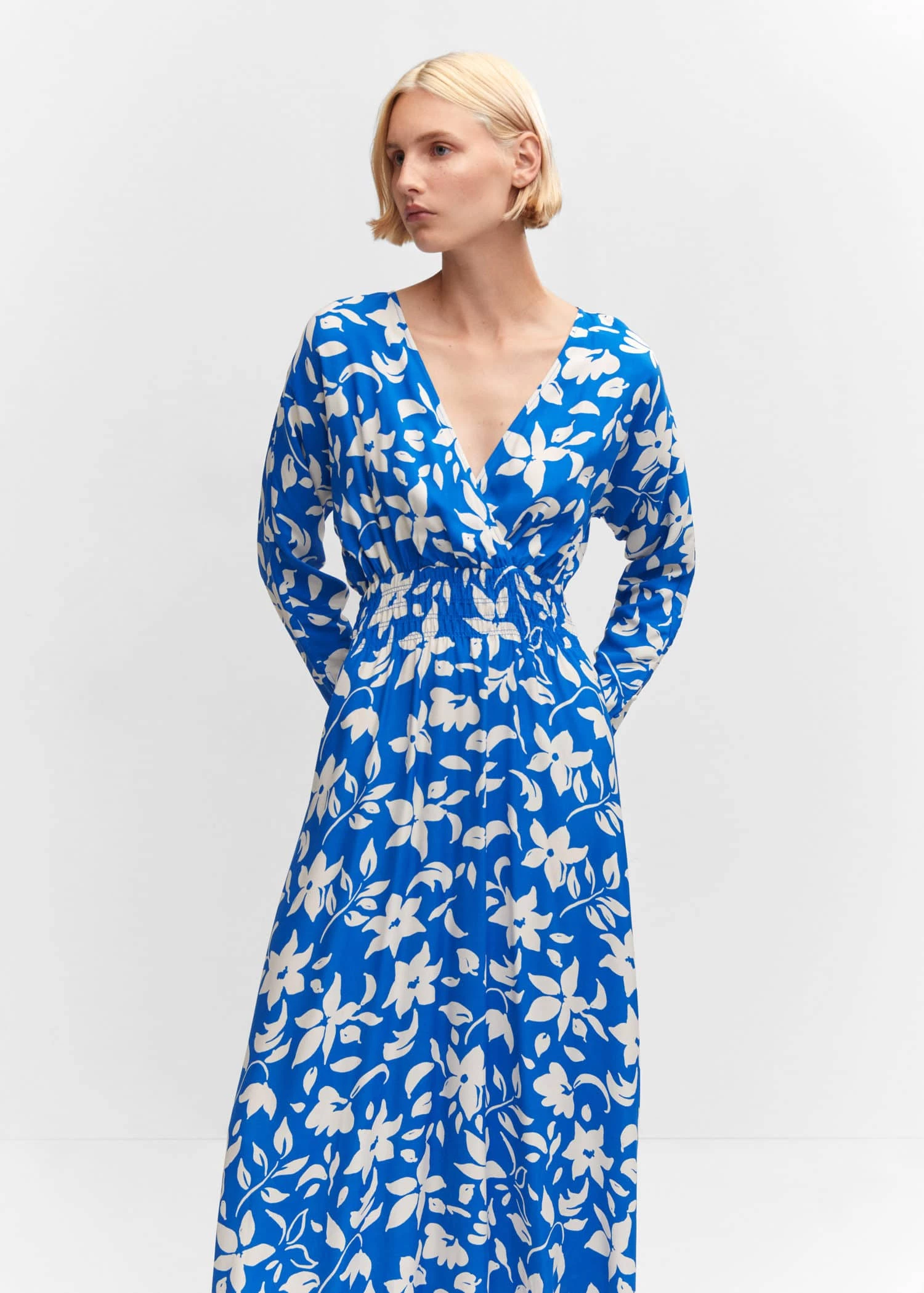 Robe Imprimée Détail Froncé 3 Robe Imprimée Détail Froncé