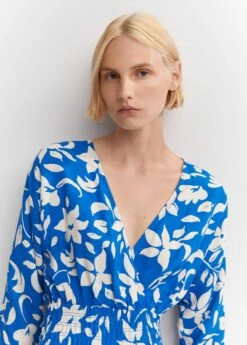 Robe Imprimée Détail Froncé 17 Robe Imprimée Détail Froncé -Promos Mango Boutique 57043808 52 D1