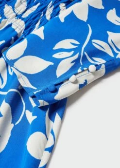 Robe Imprimée Détail Froncé 18 Robe Imprimée Détail Froncé -Promos Mango Boutique 57043808 52 D8