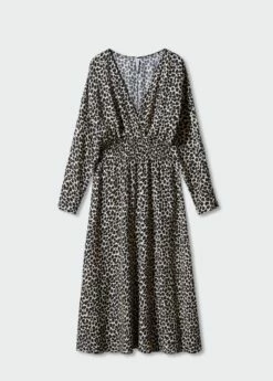 Robe Imprimée Détail Froncé 25 Robe Imprimée Détail Froncé -Promos Mango Boutique 57043808 99 B