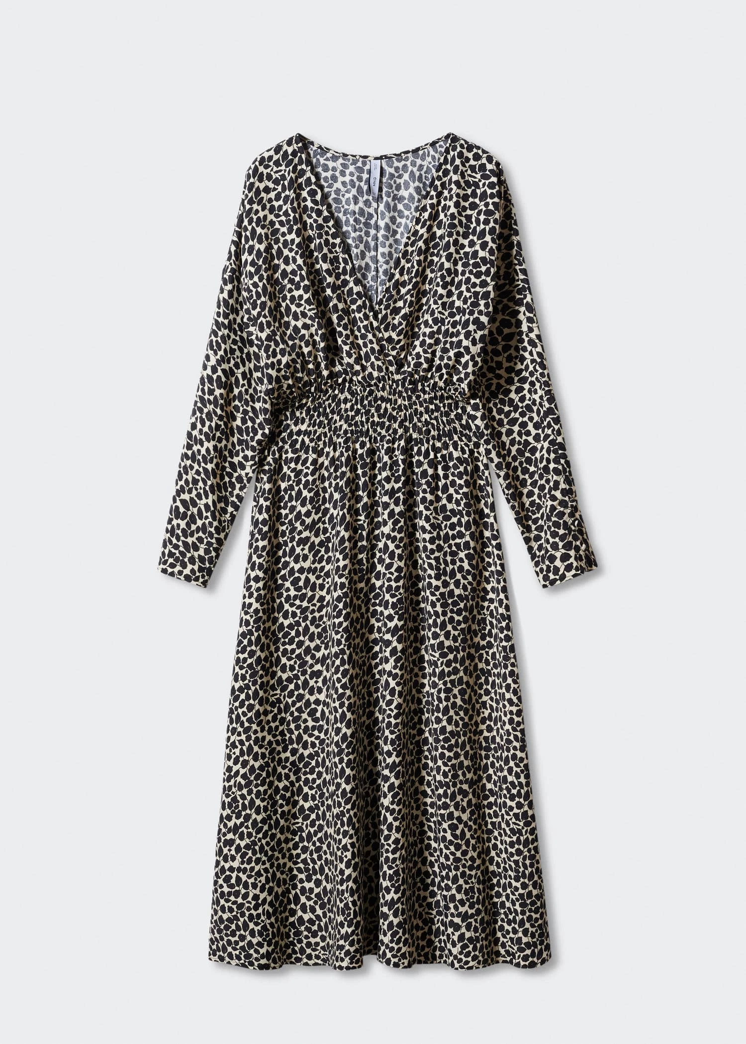 Robe Imprimée Détail Froncé 14 Robe Imprimée Détail Froncé – Image 12