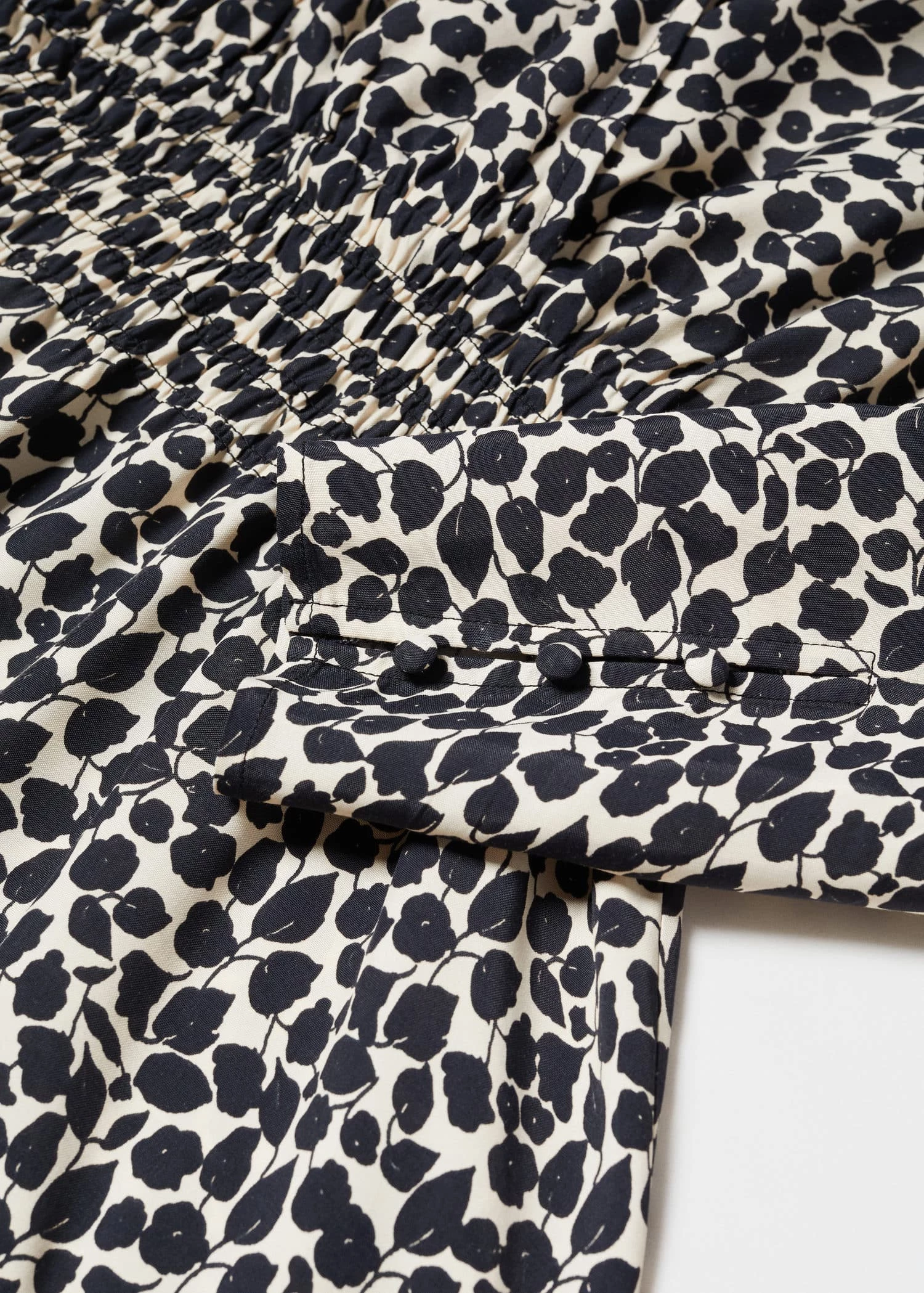 Robe Imprimée Détail Froncé 13 Robe Imprimée Détail Froncé – Image 11