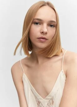 Robe Lingerie En Dentelle -Promos Mango Boutique 57043811 05 D1