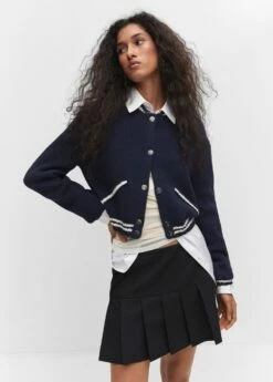 Cardigan Rayures Contrastantes