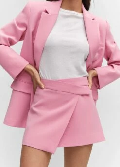 Minijupe Portefeuille -Promos Mango Boutique 57044405 88 D6