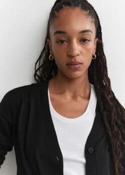 Cardigan Maille Fine -Promos Mango Boutique 57044407 99 D1