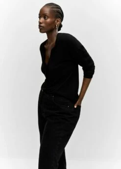 Cardigan Maille Fine -Promos Mango Boutique 57044407 99 D5