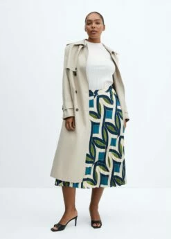 Jupe Plissée Imprimée 15 Jupe Plissée Imprimée -Promos Mango Boutique 57044434 52 D3