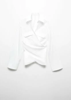 Chemise Coton Cache-cœur -Promos Mango Boutique 57044784 01 B