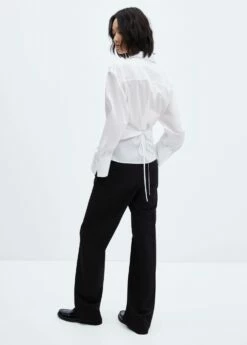 Chemise Coton Cache-cœur -Promos Mango Boutique 57044784 01 R