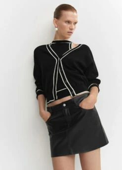 Minijupe Similicuir -Promos Mango Boutique 57045139 99 D2