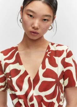 Robe Imprimée Ouvertures -Promos Mango Boutique 57045789 76 D1