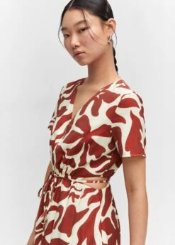 Robe Imprimée Ouvertures -Promos Mango Boutique 57045789 76 D2