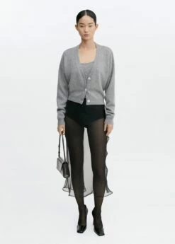 Cardigan Cachemire Boutons -Promos Mango Boutique 57045800 94 99999999 01