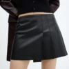 Minijupe Plissée Similicuir 2 Minijupe Plissée Similicuir -Promos Mango Boutique 57046713 99