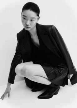 Minijupe Plissée Similicuir 13 Minijupe Plissée Similicuir -Promos Mango Boutique 57046713 99 D2